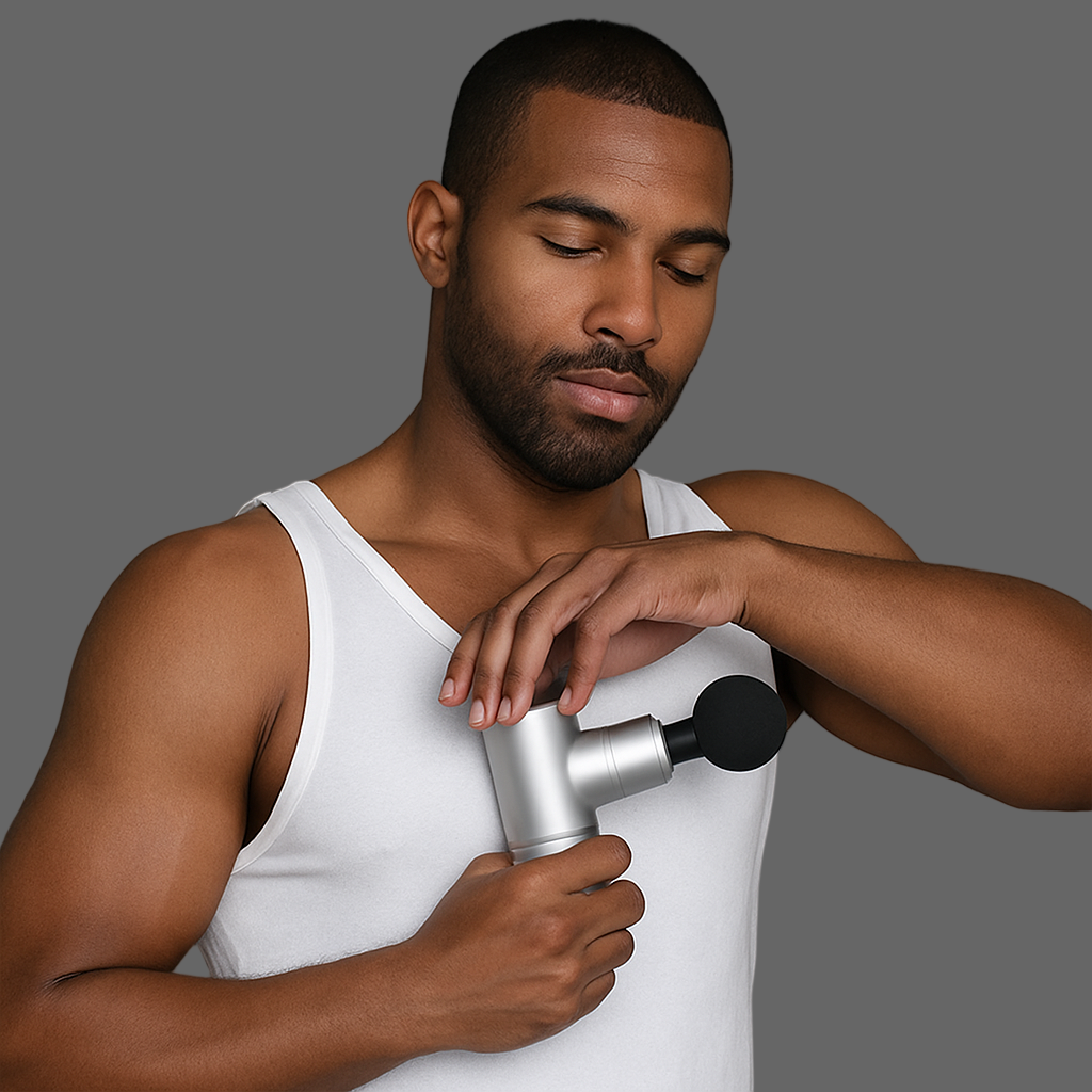 Mini pistolet de massage – 4 vitesses, USB-C & format compact