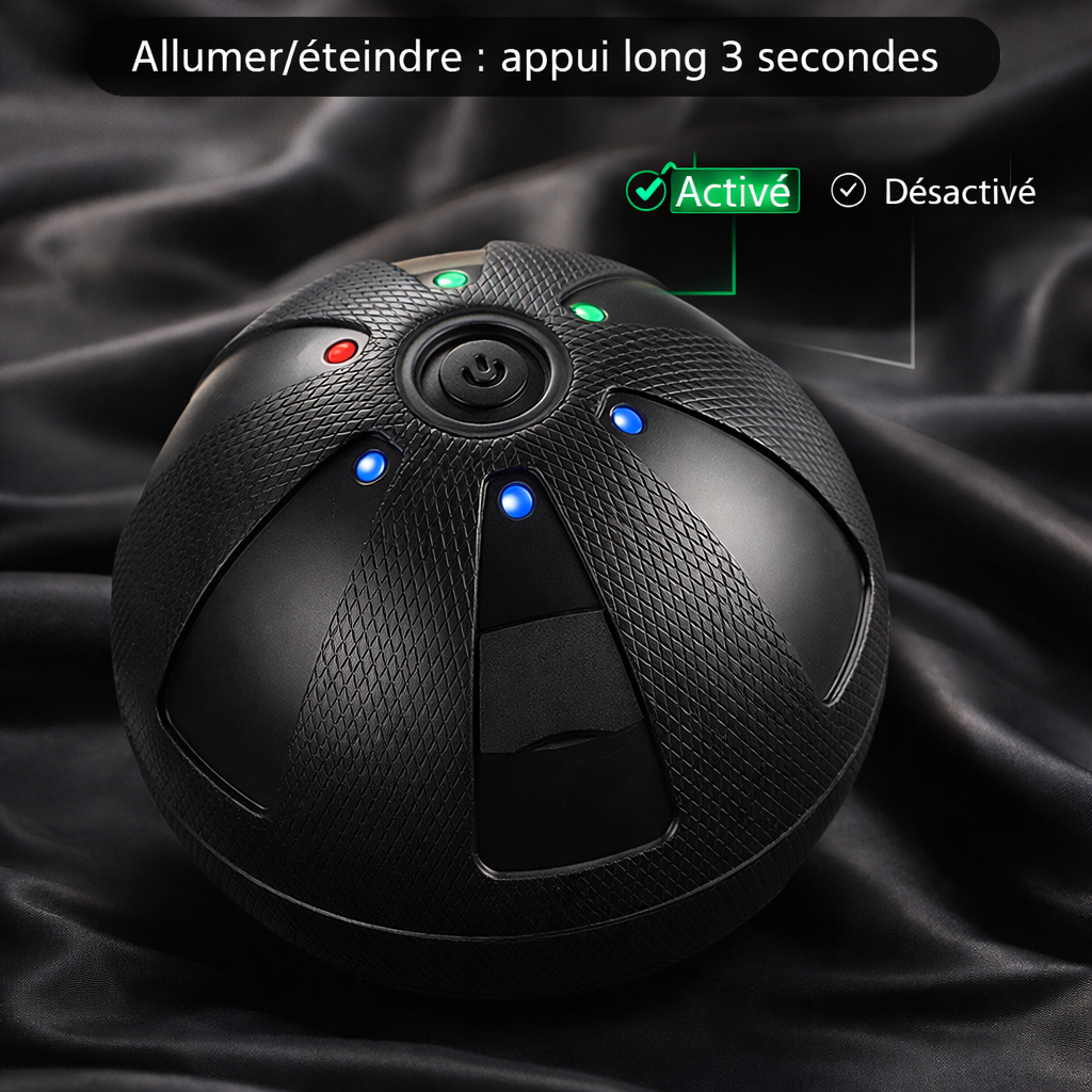 Balle de massage vibrante – 3 vitesses & USB-C