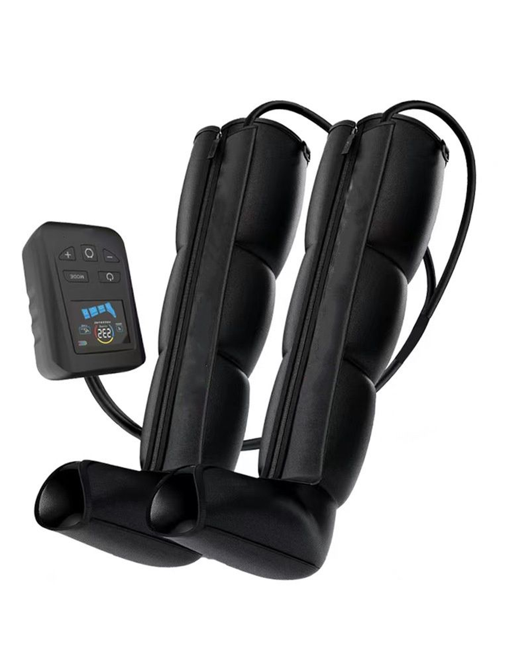 Bottes de compression d’air – 4 zones, rechargeables, sac à dos inclus