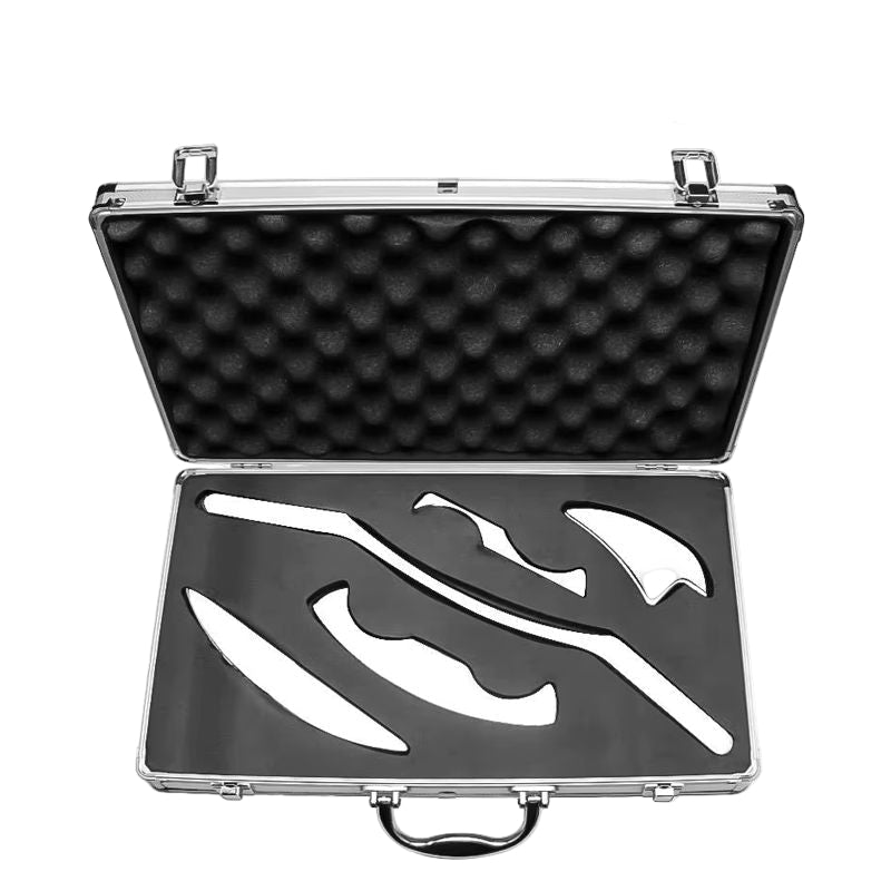 Set d’accessoires acier inoxydable Gua shua Fascia